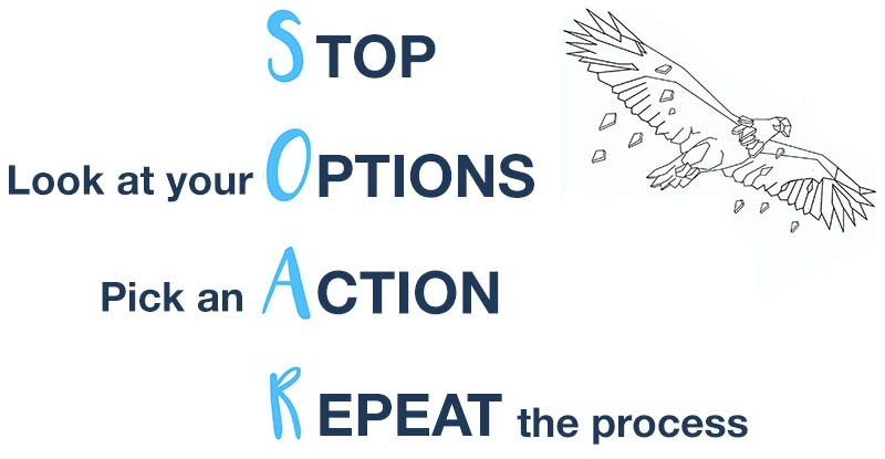 SOAR: Stop, look at your Options, pick an Action, Repeat the process