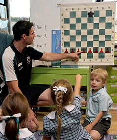 Primary chess class at Kings