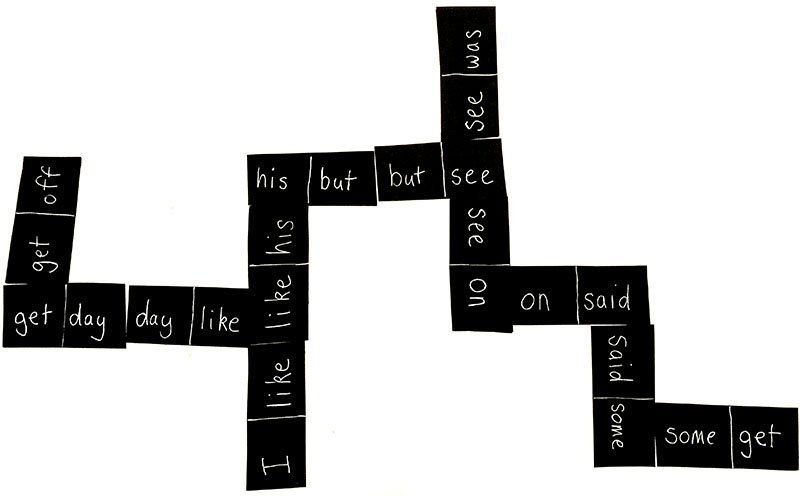 Sight word dominoes
